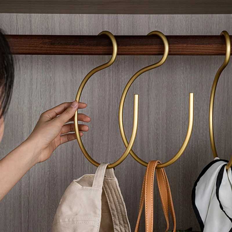 Scarf Hangers S-Shape Space Saving Pants Clothes Hangers Closet Storage Organizer for Pants Jeans Scarf Towels Hanging C251117