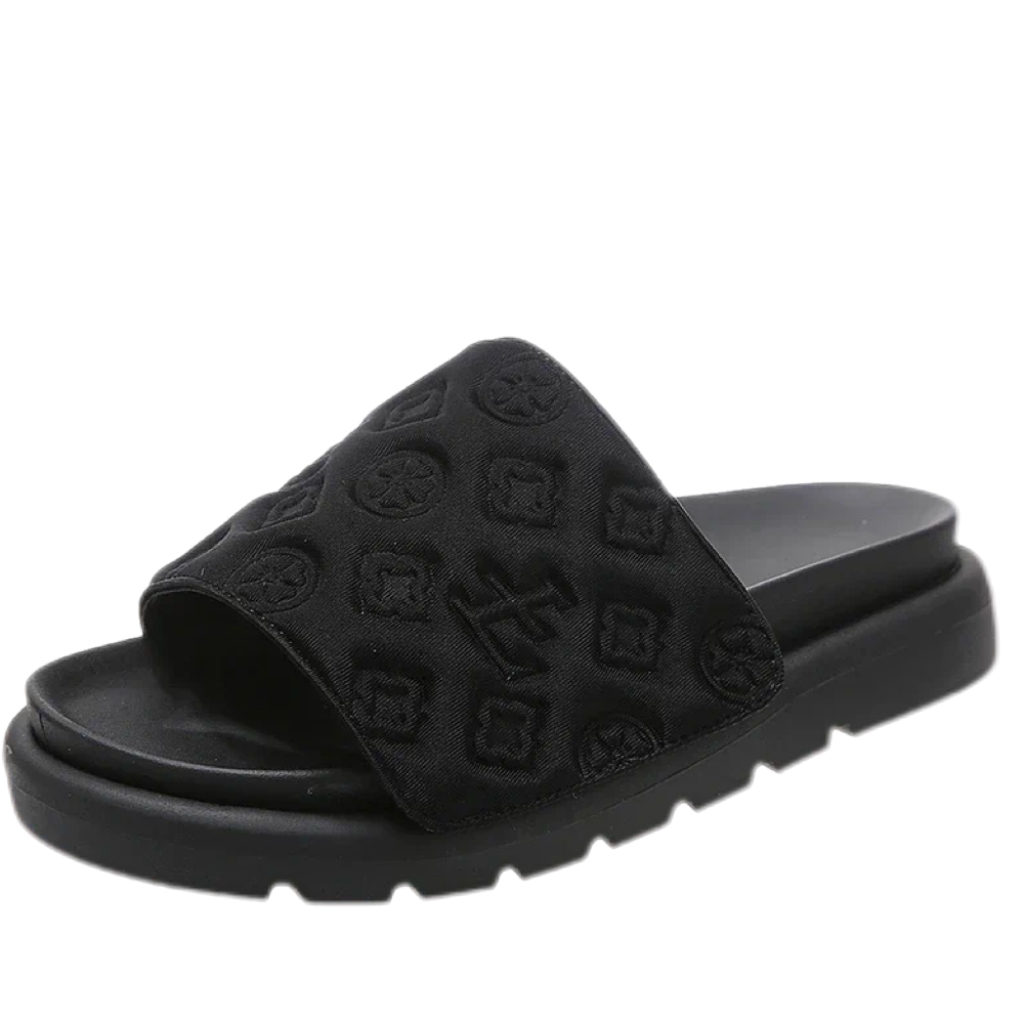 Designer Women's Slippers Luxury shoes Platform Magic Sticker Flat Outdoor women Fashion Beach Sandals Embossed Printing Home Slides Flip Flops S