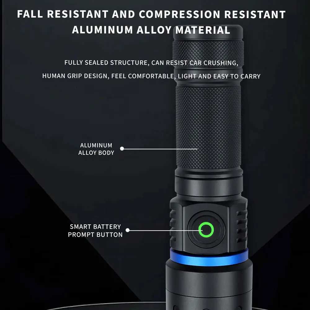 120W 6 4 core 365nm UV Flashlight Black Mirror 2-Mode Purple Light UV lamp Torch Pet Urine Stains bed bug Scorpions Detector M251117