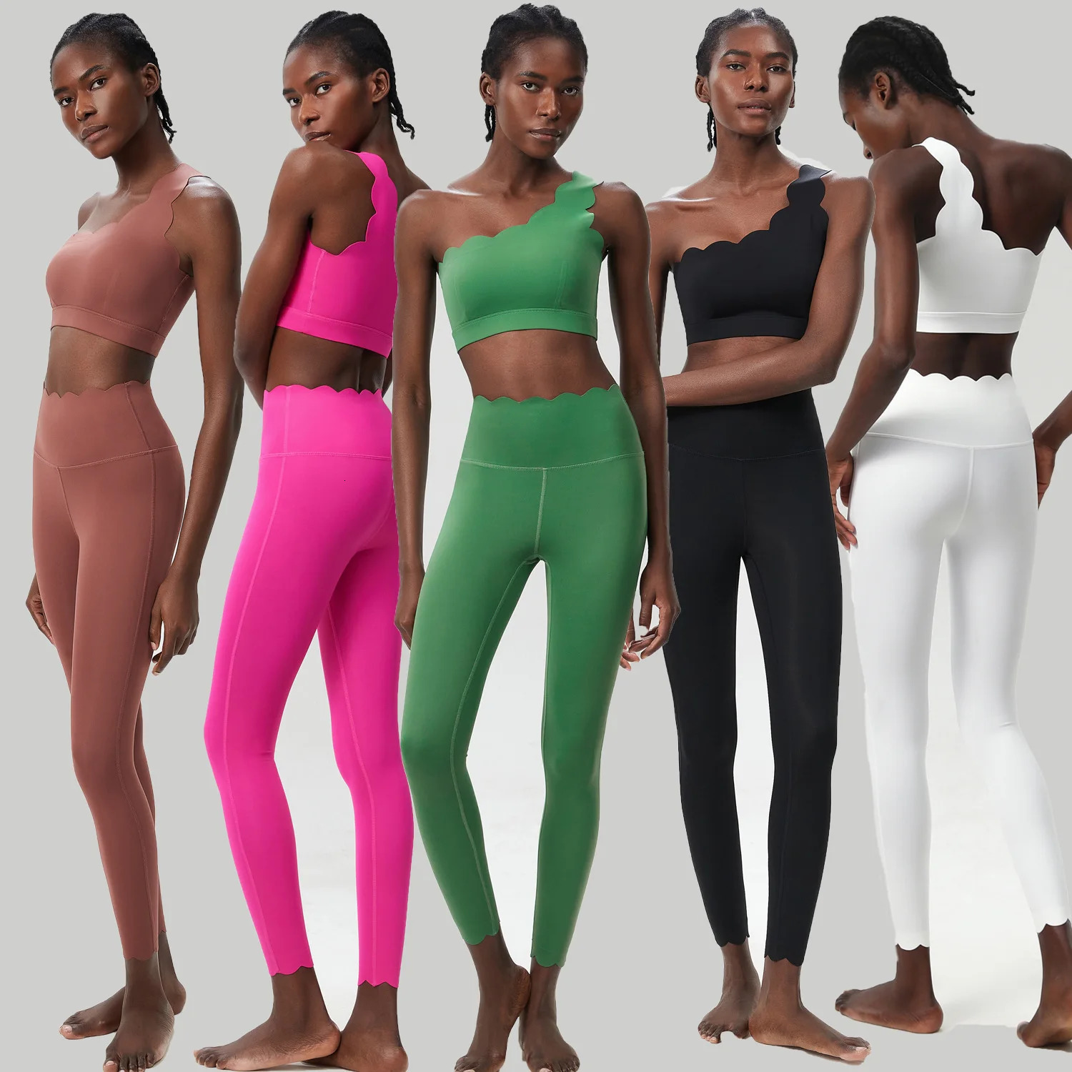 Women Two Pieces Fitness Yoga Set Buttery Soft Running Gym Suit Breathable Quick Dry Sportswear Female Strwetchy Workout Clothes 251106