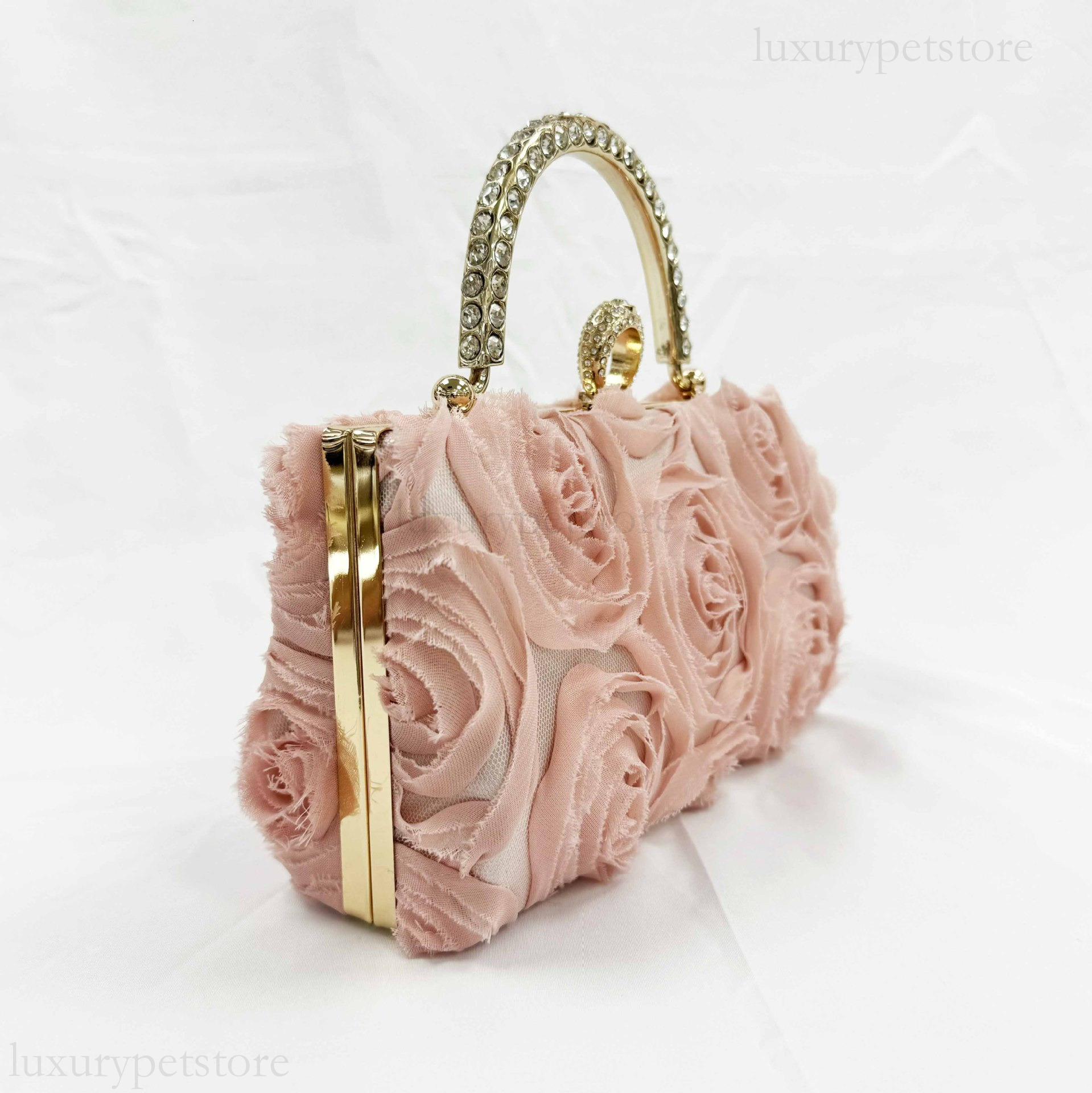 2025 New Designer Fresh And Sweet Flower Handbag Chinese Banquet Fashion Dress Single Shoulder Crossbody Bag