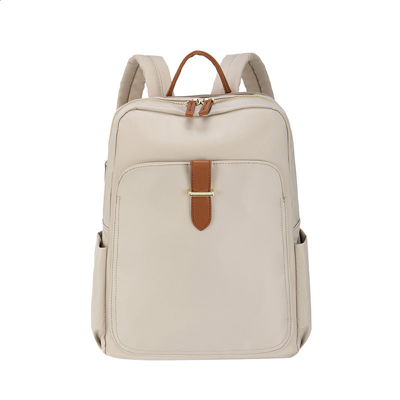 15 inch 15 inch computer bag womens Korean version simple and versatile Oxford cloth backpack 2025 spring/summer leisure travel backpack 250304FBB