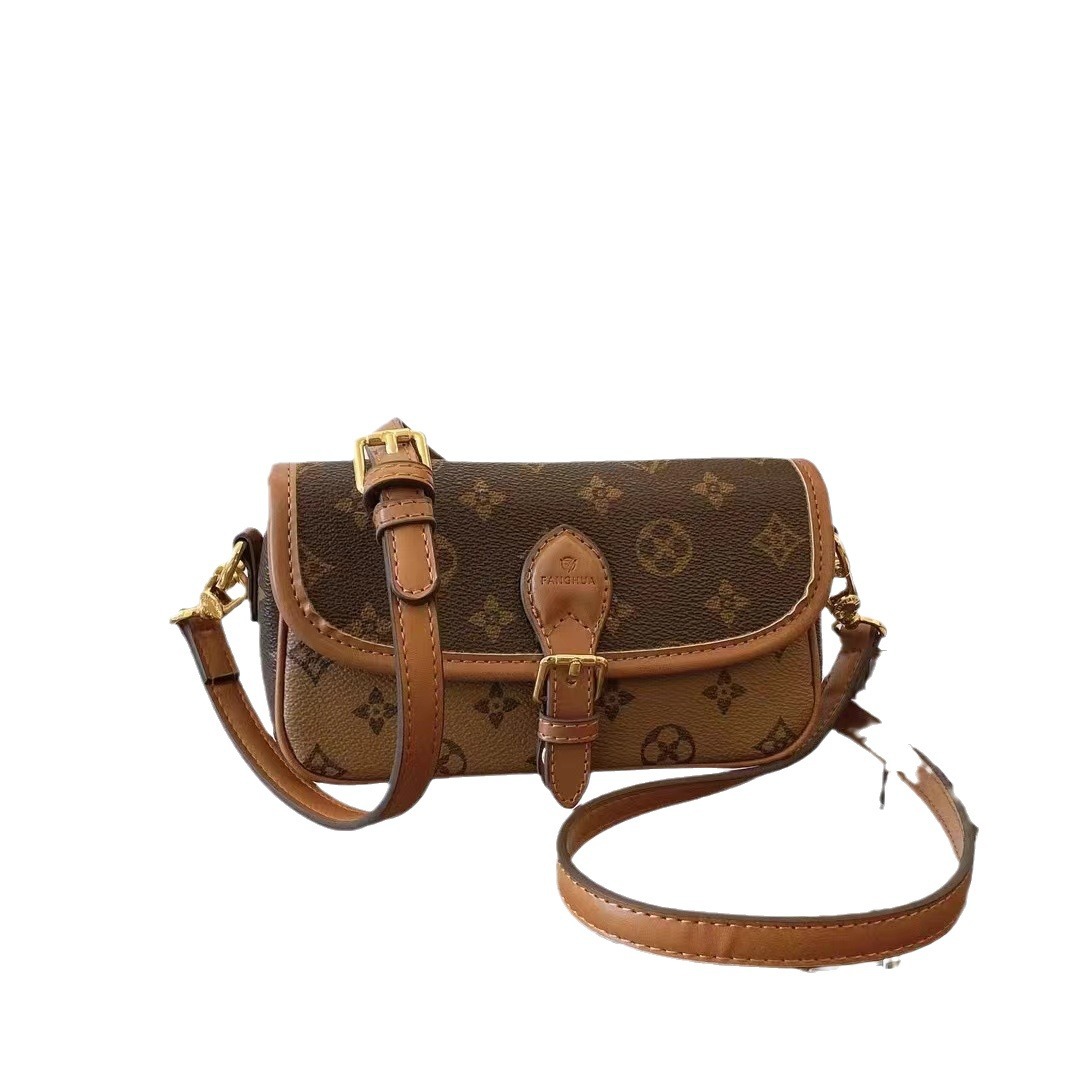 Free shipping women's bag, high-end, fashionable and casual monogram single-shoulder trendy crossbody bag 2025s hot
