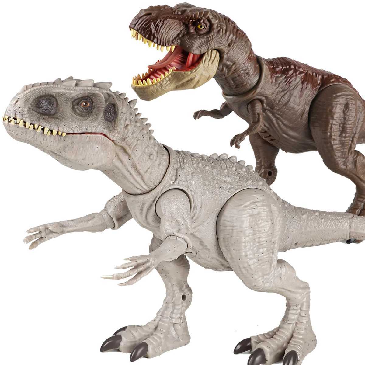 Indominus RexTyrannosaurus Rex Dinosaur Toys with SoundAttackRoarLight and Motion T Rex Dino Toy for Kids Birthday GiftY250417MEDJ