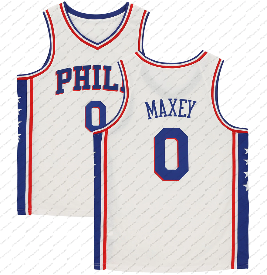 0 Tyrese Maxey 2025-26 Embiid 21 George Martin Personalized Customized Basketball Jerseys Custom Any Number Name