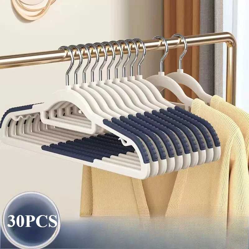 30Pcs Set of Non-slip Hangers Sturdy and Durable Rotating Hook Hangers Laundry Bathroom Bedroom Clothes Hangers Organization C251117