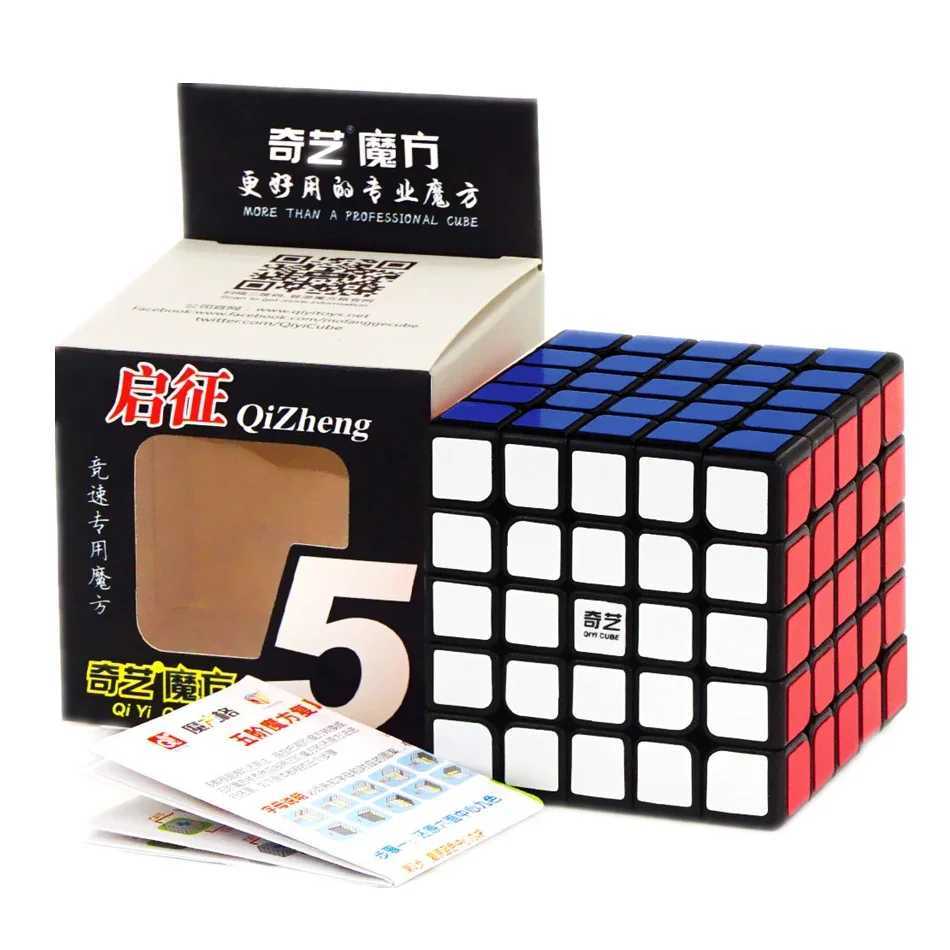 QiYi Cube 4x4 5x5 6x6 7x7 Magic Cube Qiyi Professional Speedcube Black and Stickerle MofangJiaoshi Speed Puzzle Toy L251115