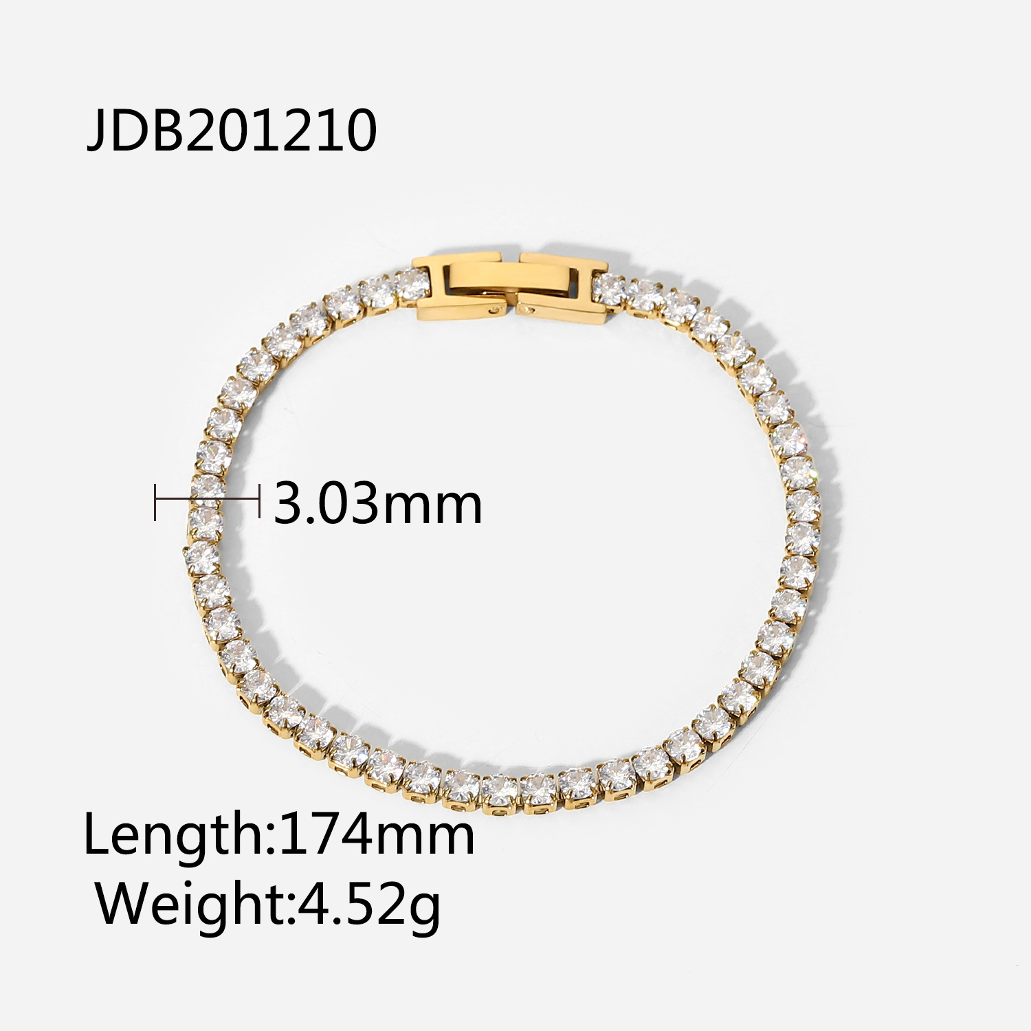 Chic Women's Sterling Silver 925 Tennis Bracelet Featuring Dazzling Zirconia Stones - Ideal for Celebrations (Size Range 16-19cm)