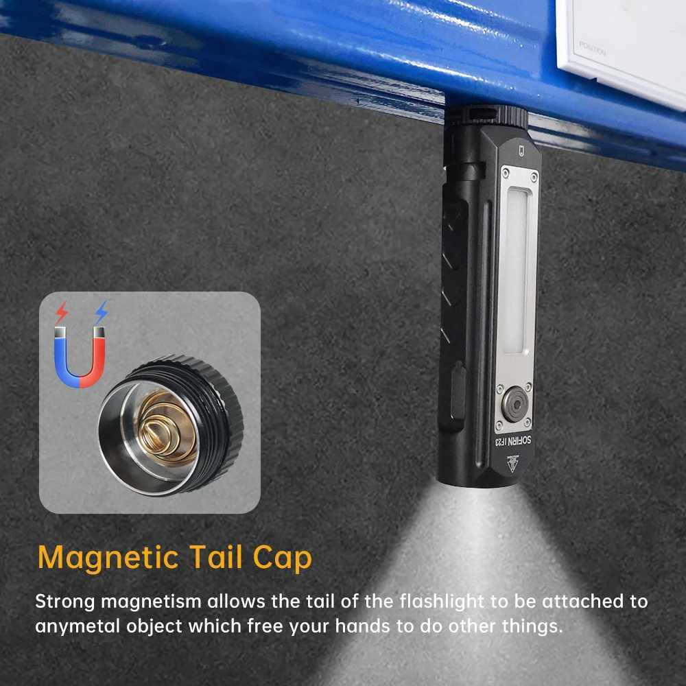 Sofirn IF23 RGB Light 4000lm Powerful LED Flashlight 21700 5V 3A USB C Rechargeable Floodlight Spotlight Torch with Magnetic M251117