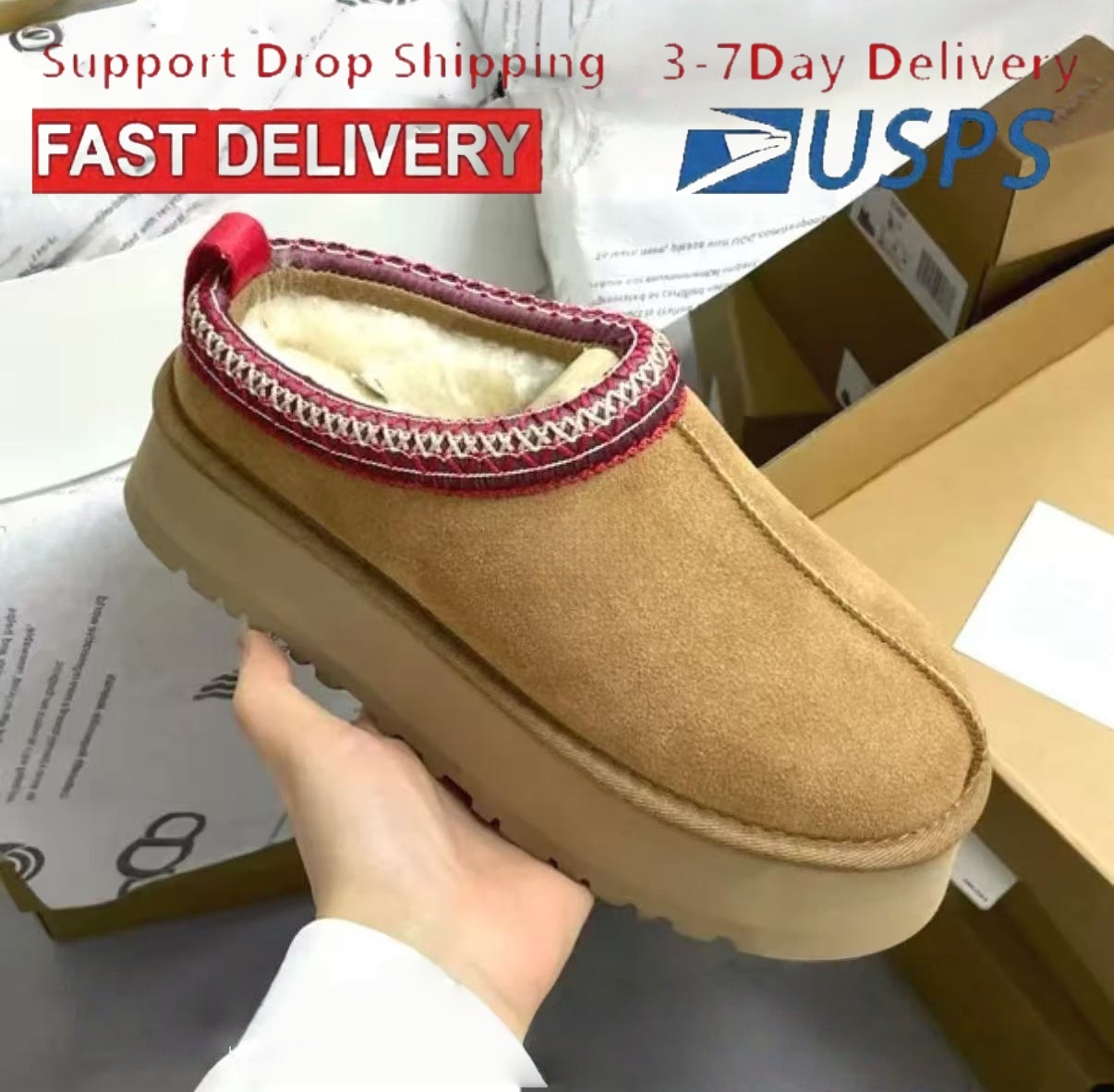 utasman tozz women boots Free Shipping Designer Boots Womens Platform Booties Winter Boot Snow Slippers Shoes Classic Mini Ankle Black Chesut Pink Warm Bowtie