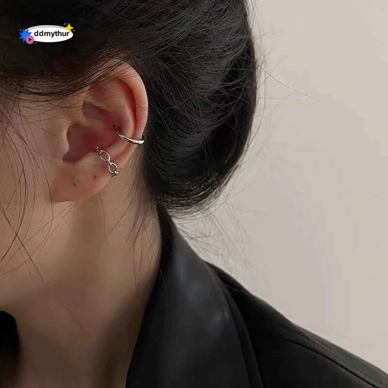 3Pcs/Set Clips for Women Unisex Minimalist Fashion Cartilage Hoop Earrings Sets Ear Cuff Fake Piercing Clip on Earring ddmythur