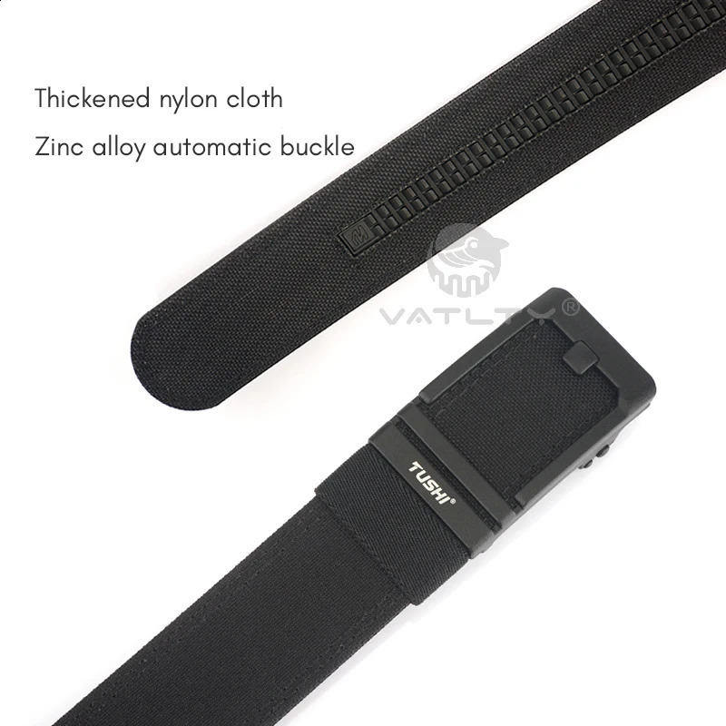 VATLTY Tactical Pistol Airsoft Belt for Men Metal Automatic Buckle Military Belt 1100D Tight Nylon Casual Belt Male Girdle250414
