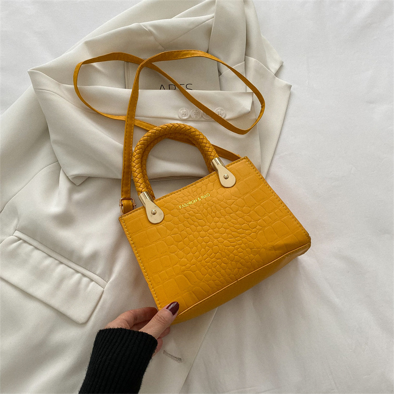 Trendy Women's Small Square Bag with Strap - Versatile Korean Retro Style Tote bag Designer bag