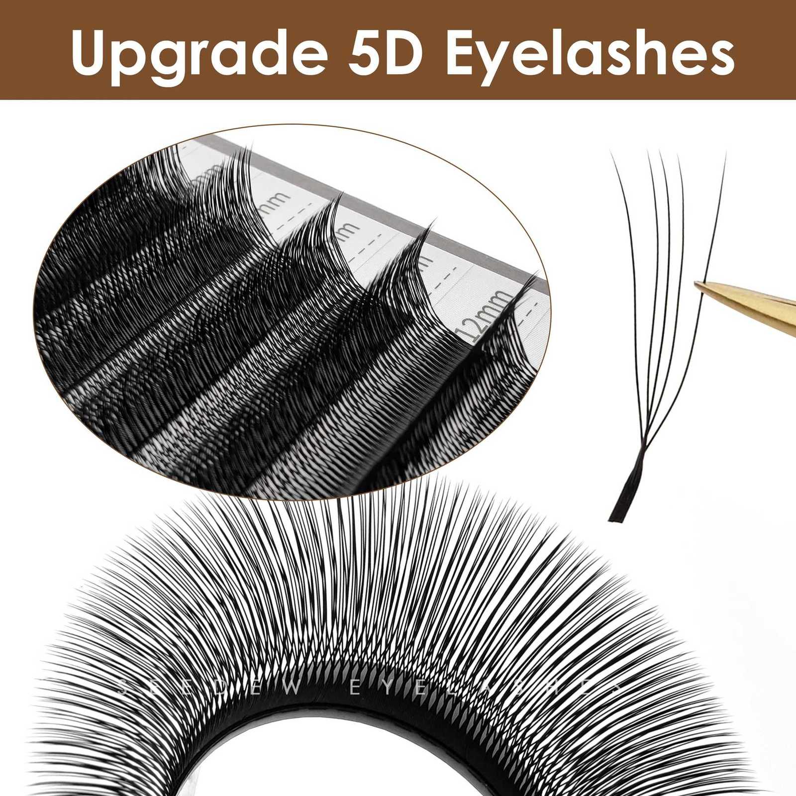 SEEDEW 2D/3D/4D/5D U Shaped Eyelashes Extension Premium Soft False Eyelashes Premade Fan U LashesT251117