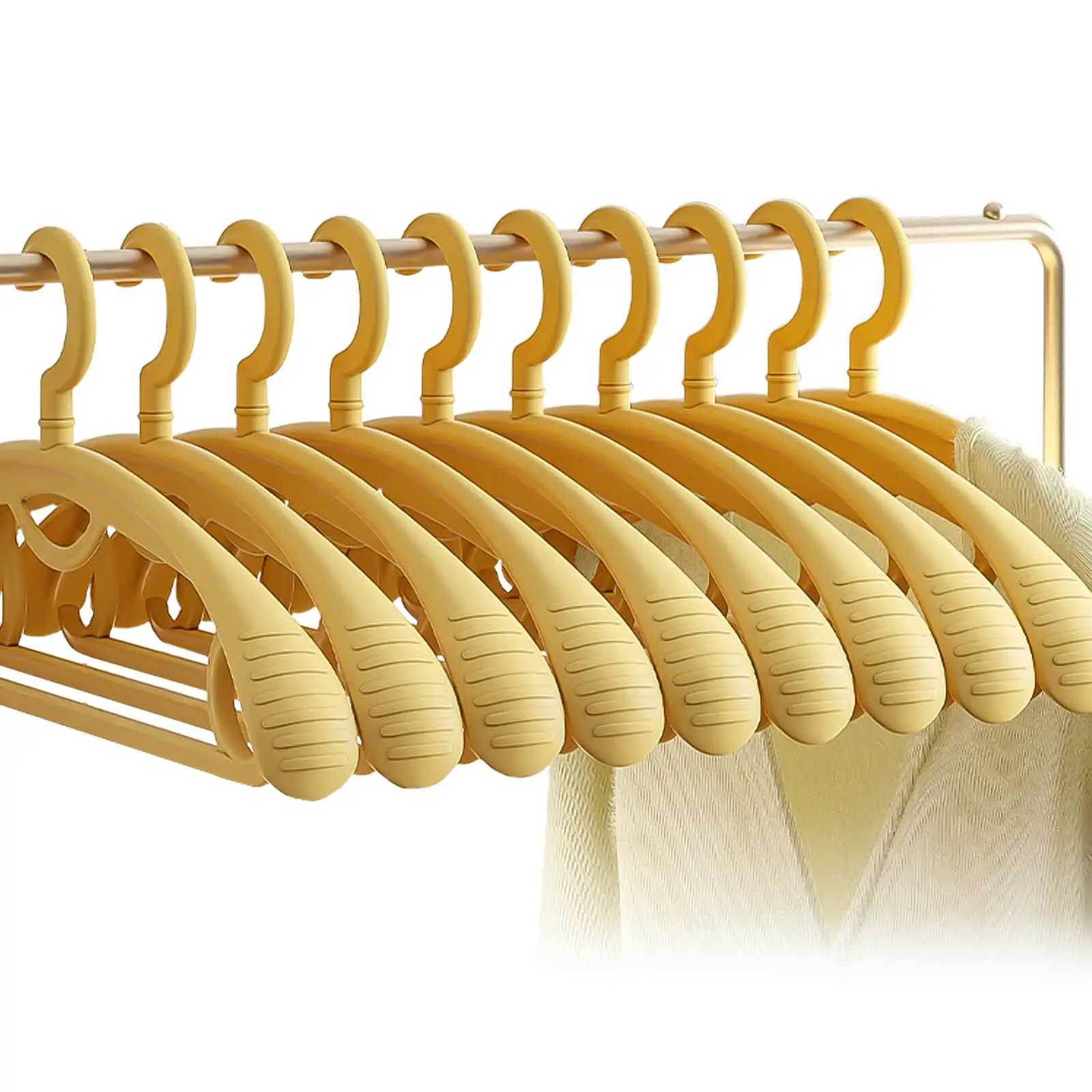 Adult Wide Shoulder Thickened Non-slip Clothes Hanger Household Clothes Rack Clothes Drying Rack Plastic Clothes Hanger C251117