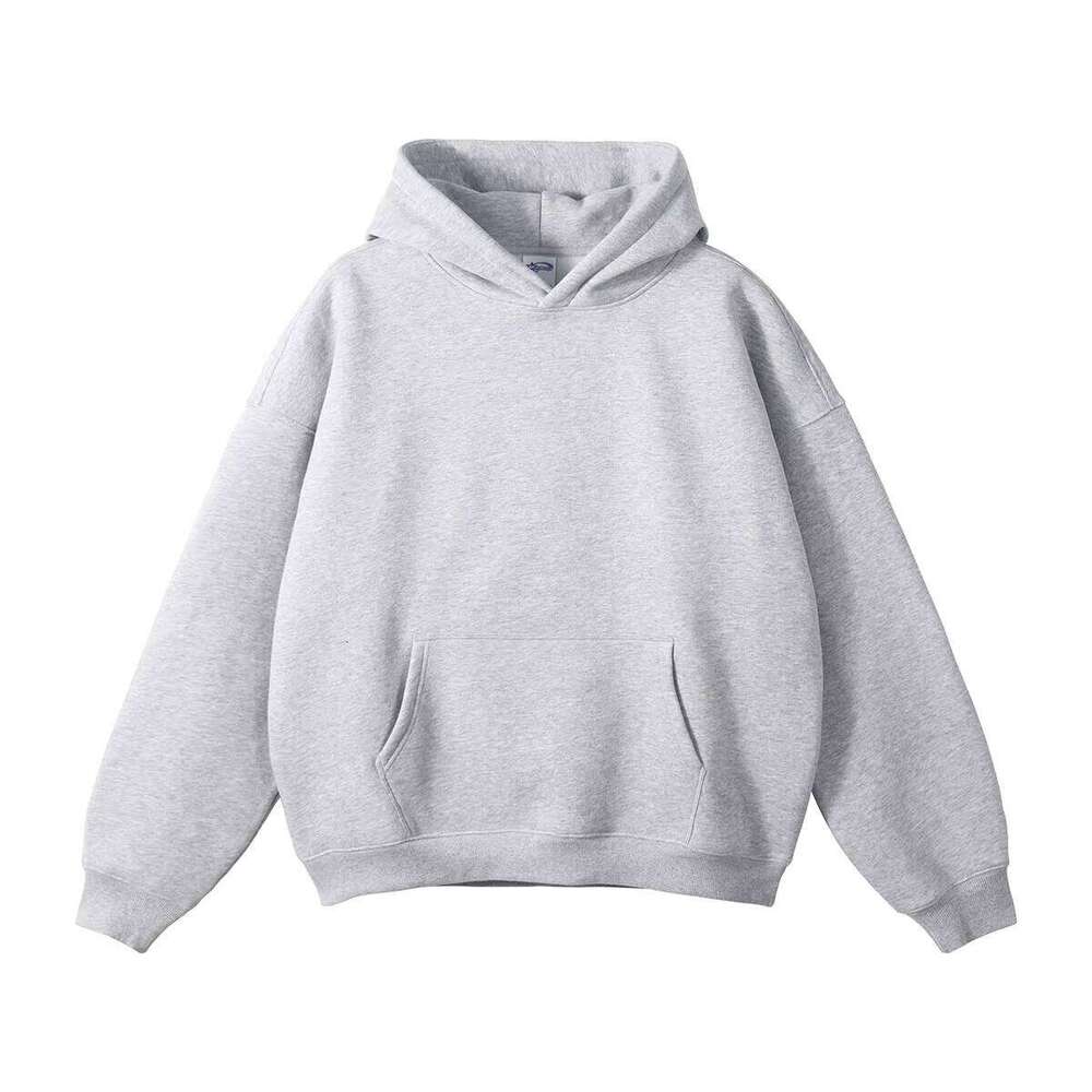 High Quality 400gsm Heavy Weight Cotton Stringless Blank Hoodie Men Streetwear OEM Logo Custom Oversized Hoodies