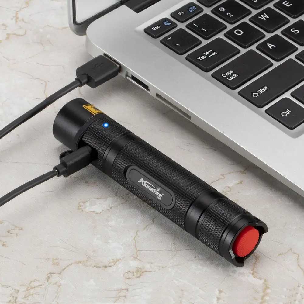 10W 365/405nm UV Flashlight USB Rechargeable Ultraviolet Blacklight Torch Pet Urine Cat tinea Money Ore Scorpion Detection Lamp M251117