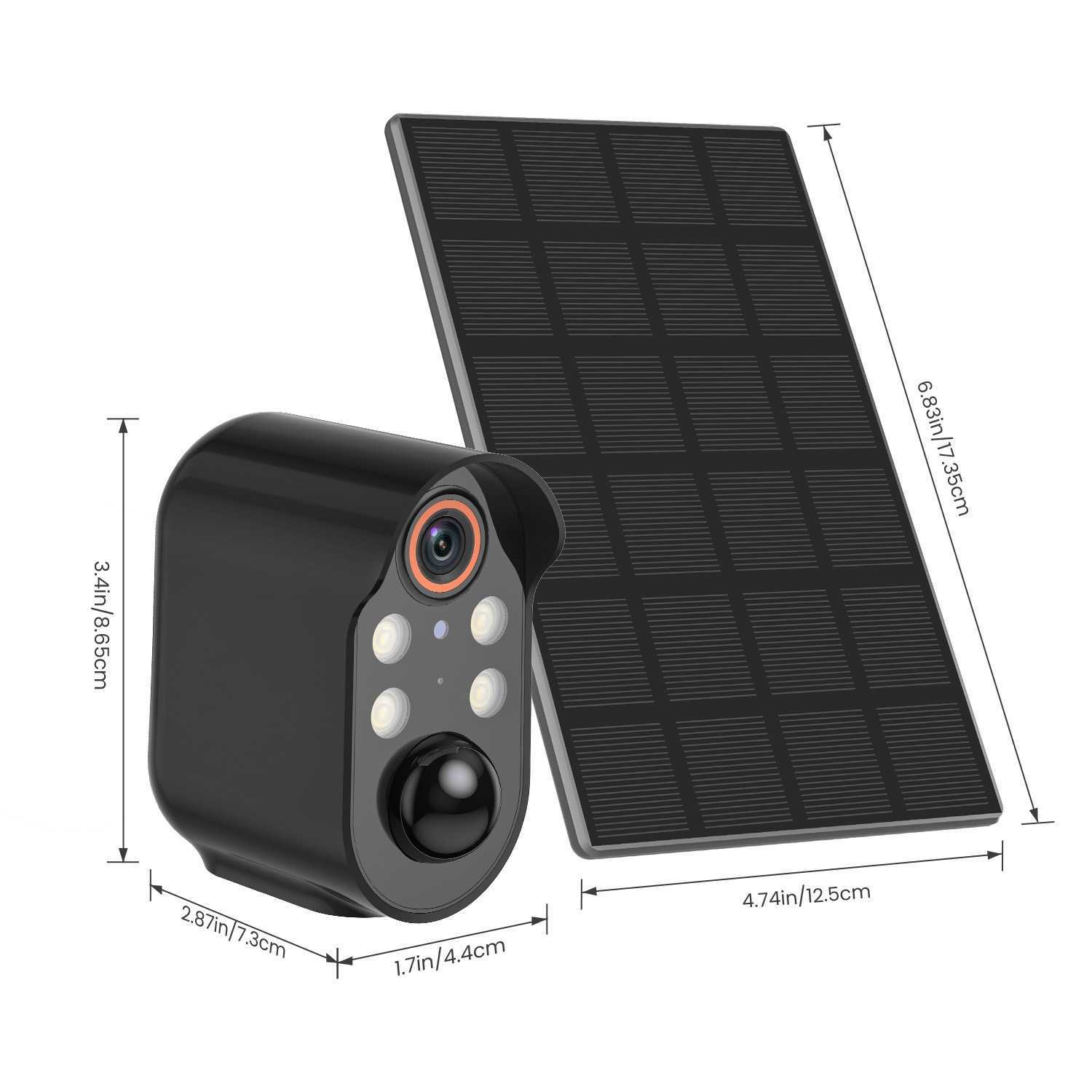 AI security battery camera Wireless WiFi outdoor monitoring 1080P smart home color night vision AI detection Z241225