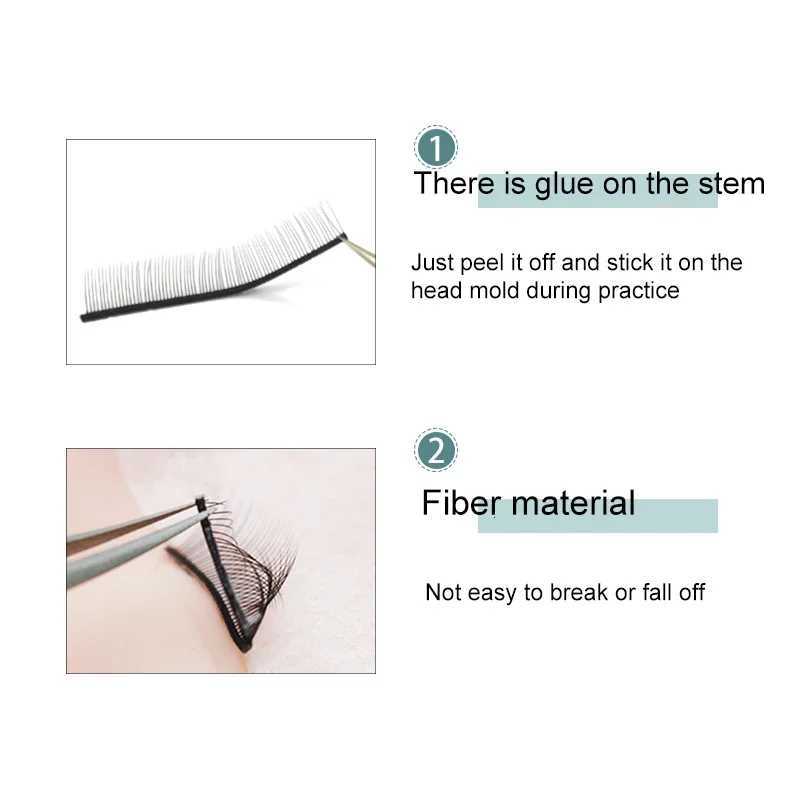 Wholesale Low Price Lash Mannequin Head Practice Kit with 5 Pairs Pratice Strip Lashes for Training Eyelash Extensions 20 - 99 sT251117