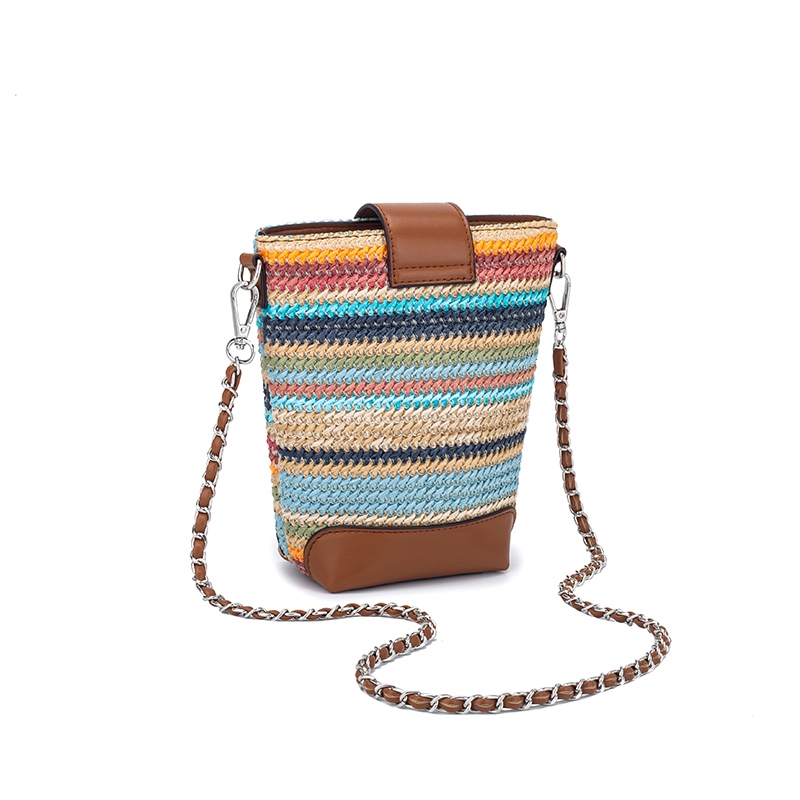 The color woven camera bag is fashionable and versatile. It is suitable for daily use. This is the best choice to give to friends and family DH9120611