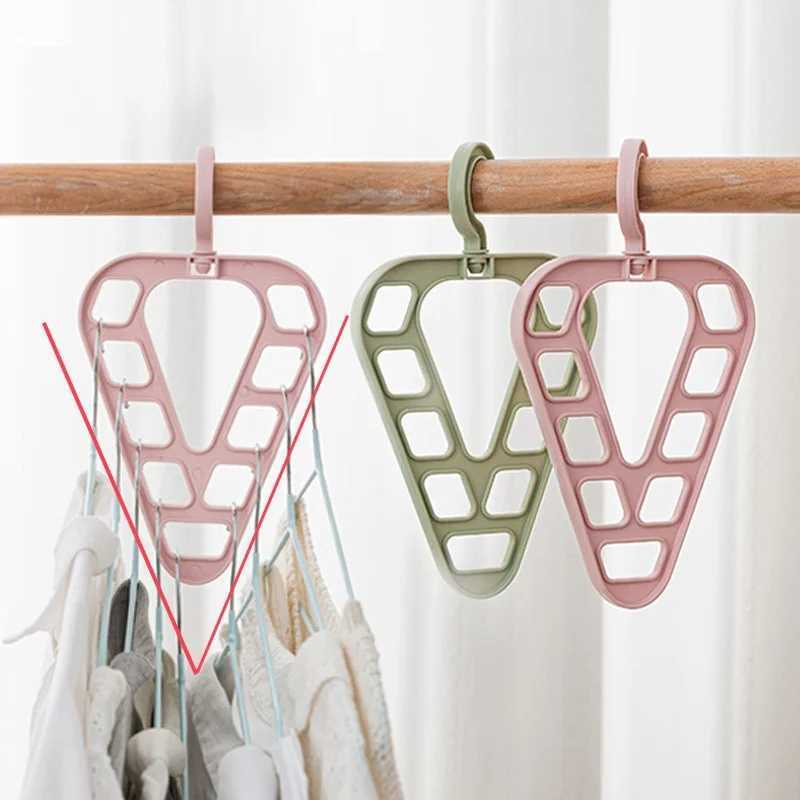 New 9-Hole Space-saving Magic Clothes Hanger Closet Organizer Multi-functional 360 Rotating Magic Hanger Drying Racks C251117