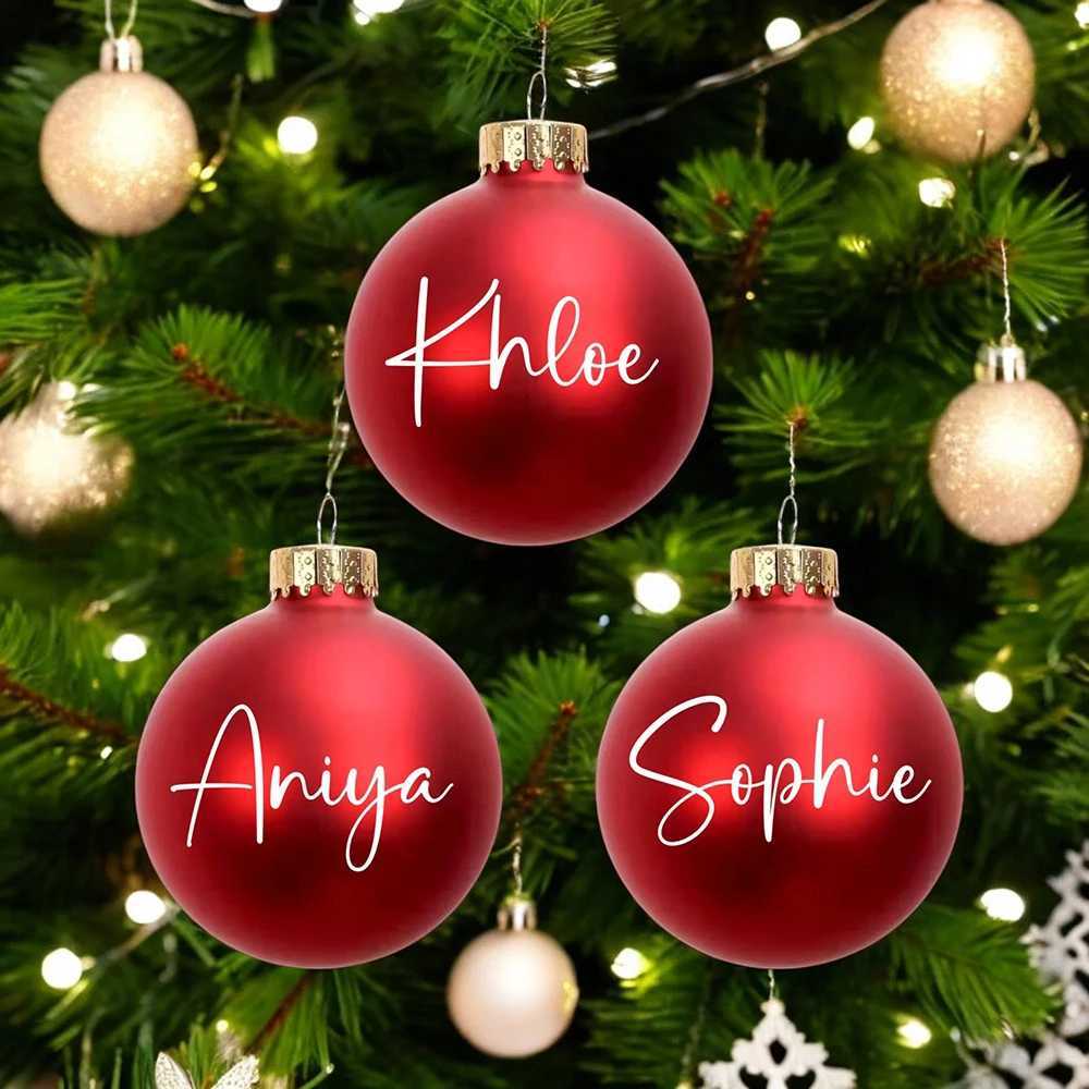 10Pcs Personalized Christmas Tree Ball Custom Christmas Ball Customized Baby First Christmas Ornaments Christmas Ball C251117