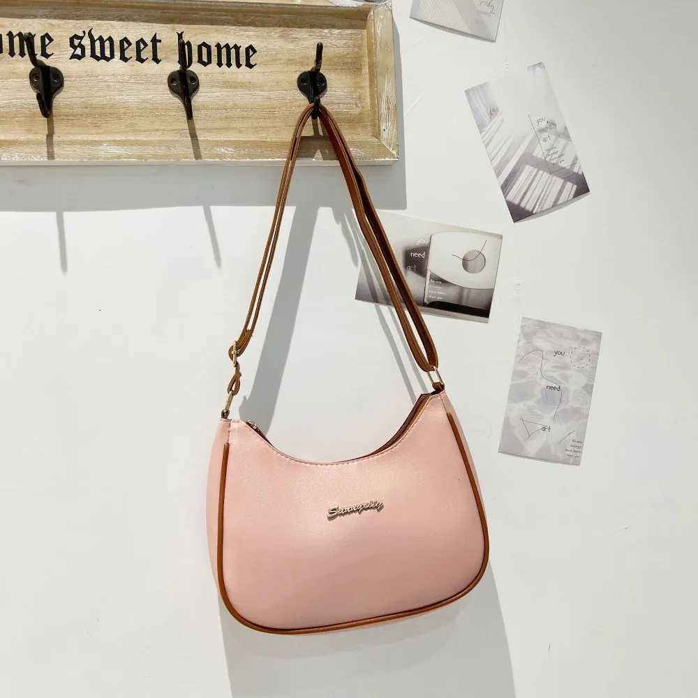 Ins Stylish Crossbody Bags Chic Leisure Underarm Bag Casual PU Leather Ladies Handbags for WomenW251117