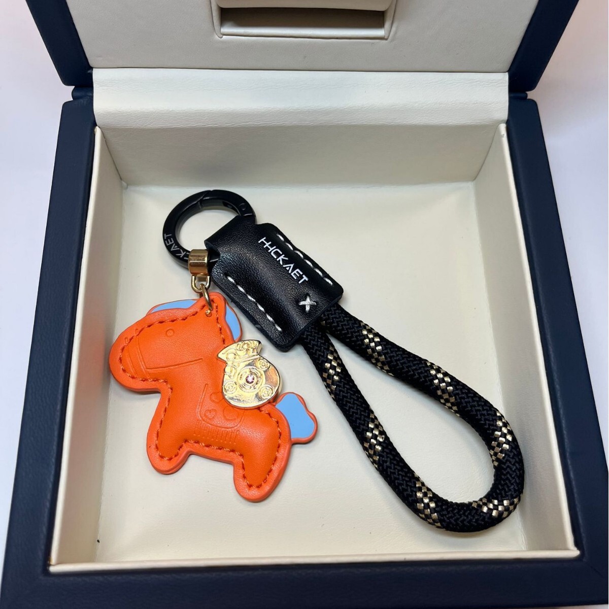 Get Rich Quickly Cowhide Creative Exquisite Simple Couple Gift Cute Bag Pendant Car Keychain