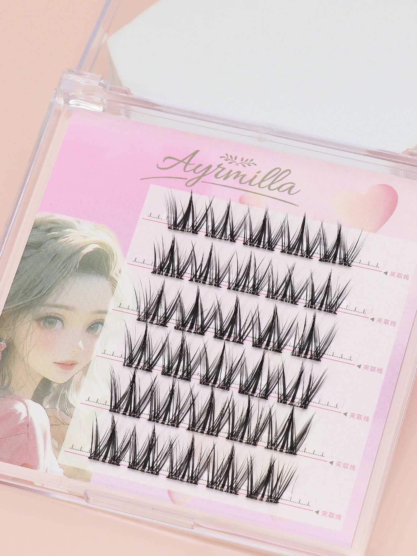Clusters of natural false eyelashes in various styles essential for travel Fluffy and soft 3D mink eyelashes long eyelashesT251117