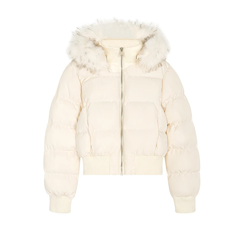 PFHQ Trendy Men Hooded Padded Coat Winter American Style Parkas Detachable Fur Collar Long Sleeve Short Jacket 21E7878 251113 - view 4