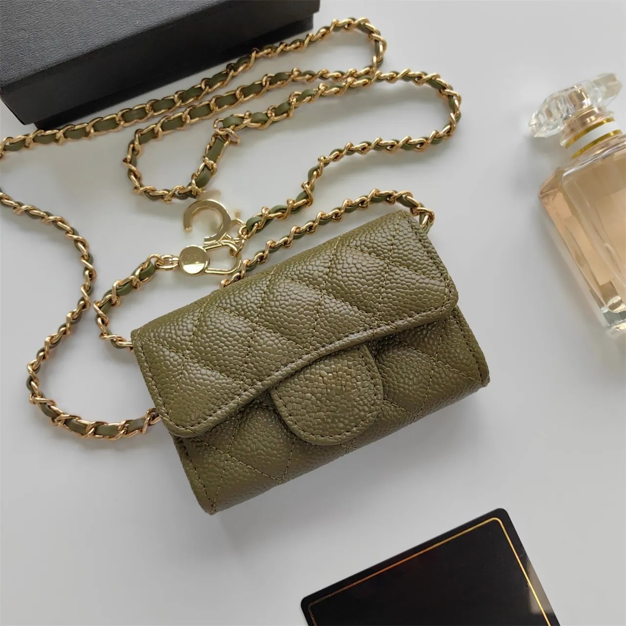 Designer Bag Fashion Womens Mini Zippy Wallet Coin Purse Bag Belt Charm Key Pouch credit card holder bags fashion color Short wallet chains bag purse