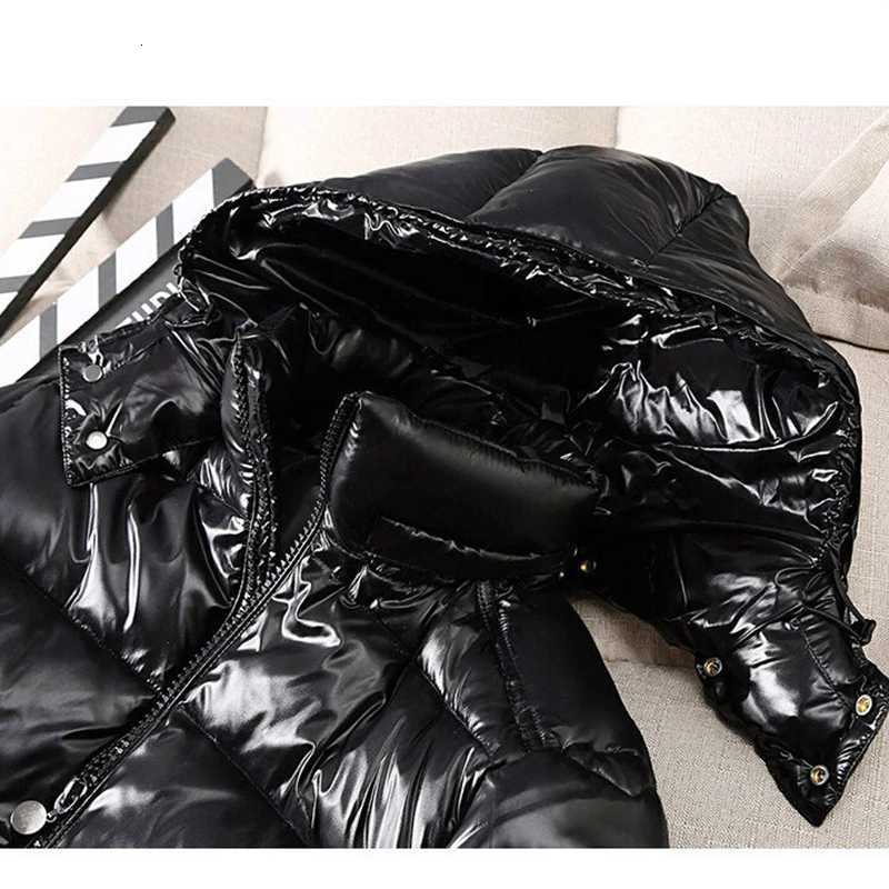 Plus size Men parkas Puffer Jackets Bubble Padded Clothes Solid Detachable Hat Warm Black Waterproof Jackets Man Down Coats Z251117