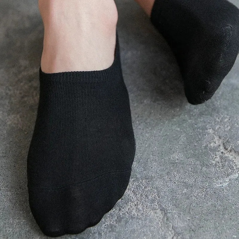 1/5/10/20 Pairs Summer Autumn Boat Socks For Men Women Non-slip Silicone Invisible Cotton Socks Male Ankle Sock Slippers 251114