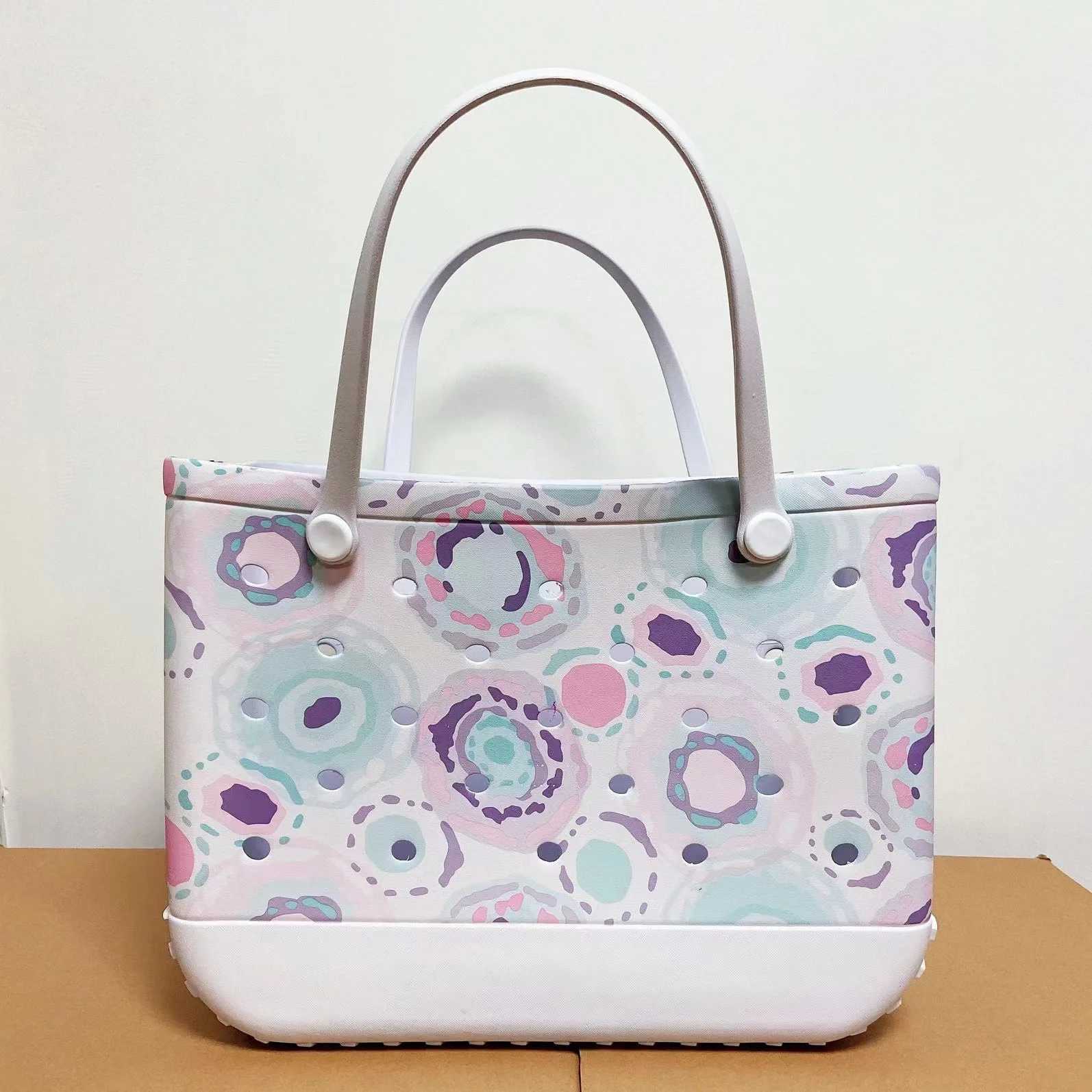 Rubber beach bag waterproof beach bag large outdoor EVA portable travel bag washable handbag for beach sports market w250417