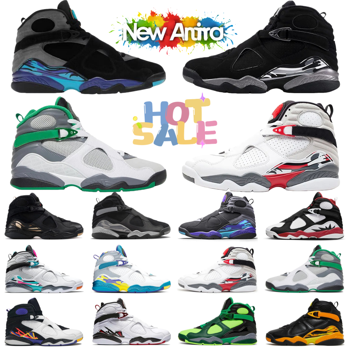 New high quality 8S high top basketball shoes men designer shoes trainers outdoor casual sneakers fashion trend women Sports shoes Velac casual shoes gray white