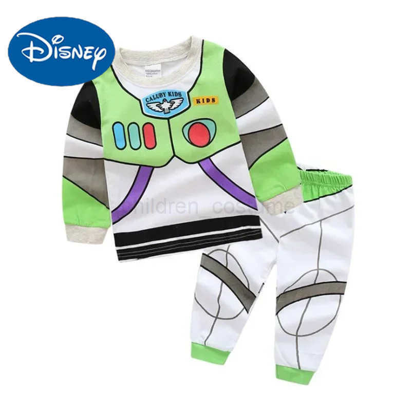 Disney 2025 New Children Costumes Anime Cartoon Woody Buzz Lightyear Cosplay Costume Boy Girl Sweatshirt and Pants Baby Pajama S QIQ31 W20250417