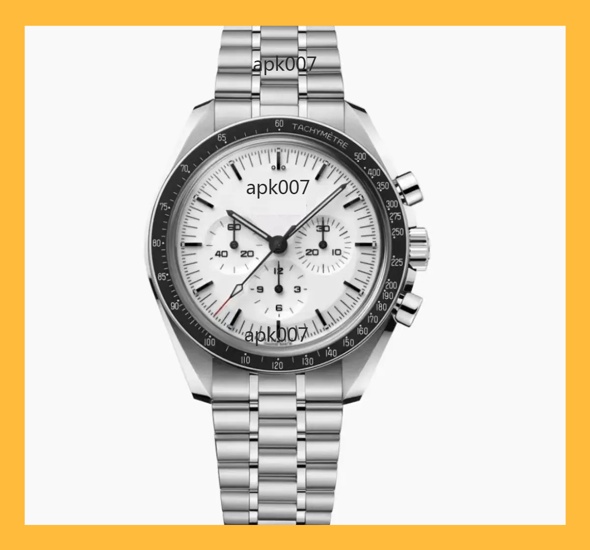 mens Watches high quality fashion moon watch Luxury orologio automatic Relojes vintage aaa quality 904l master speed Montre De Lux Designer 904l Bracelect