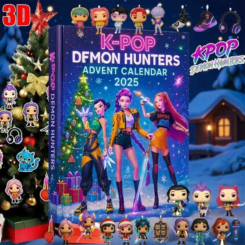 KPOP Christmas Blind Box Devil Hunter KDH Premium Advent Calendar 2025 Witch 2D Hunting Team Acrylic Pendant Childrens Toy Gift C251117