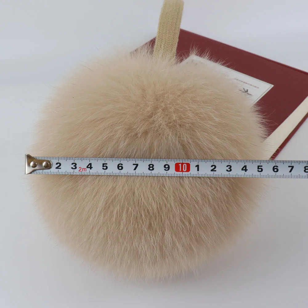 Winter Real Fox Fur Earmuffs for Women Natural Fox Fur Scarves Dual use Genuine Warmer Plush EarMuff Outdoor Solid Fur Scarf251113
