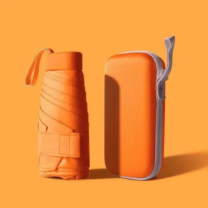 Mini Pocket Rain Umbrella UV folding umbrella Rainproof Sun Protection Outdoor Traveling Capsule Umbrella 5-Folding Parasol C251117