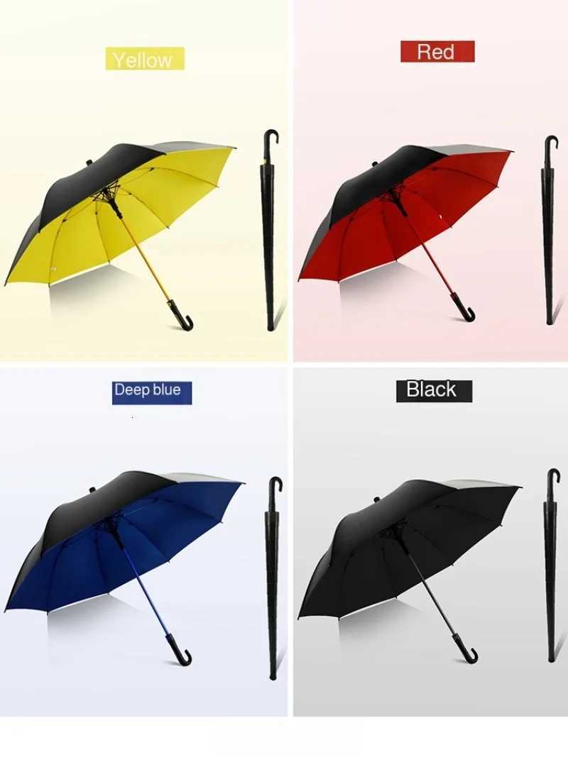 Rainproof and Windproof Umbrella Umbrella Automatically Enlarged Reinforced Sun Umbrella with Long Handle and Straight Pole C251117