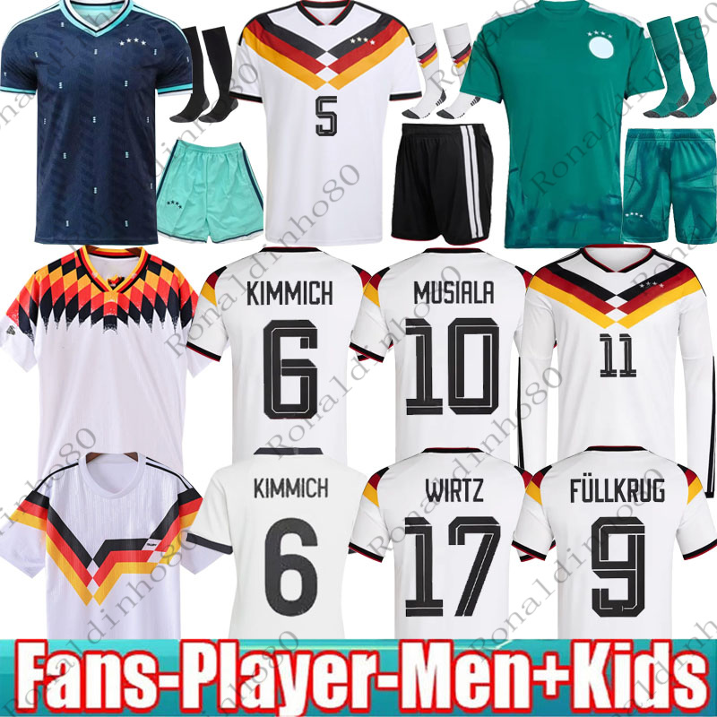 2026 Germany Soccer Jerseys 25 26 Germany Retro 125 Year Anniversary Jerseys Home Away Fans Player Men Kids Kits MUSIALA WOLTEMADE GNABRY KROOS MULLER HAVERTZ