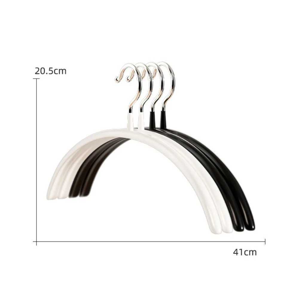 5pcs Durable Non-slip Clothes Rack Wet Dry Dual-use Semi-round Clothes Drying Racks No Trace Coat Hanger Home C251117