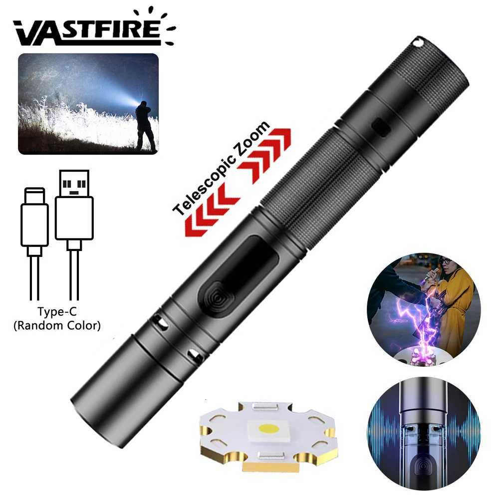 High Power Mini Flashlight Zoomable Pen Light Torch Pocket Medical Penlight MINI Torch Powerful Lamp 5Modes Bright Outdoor Light M251117