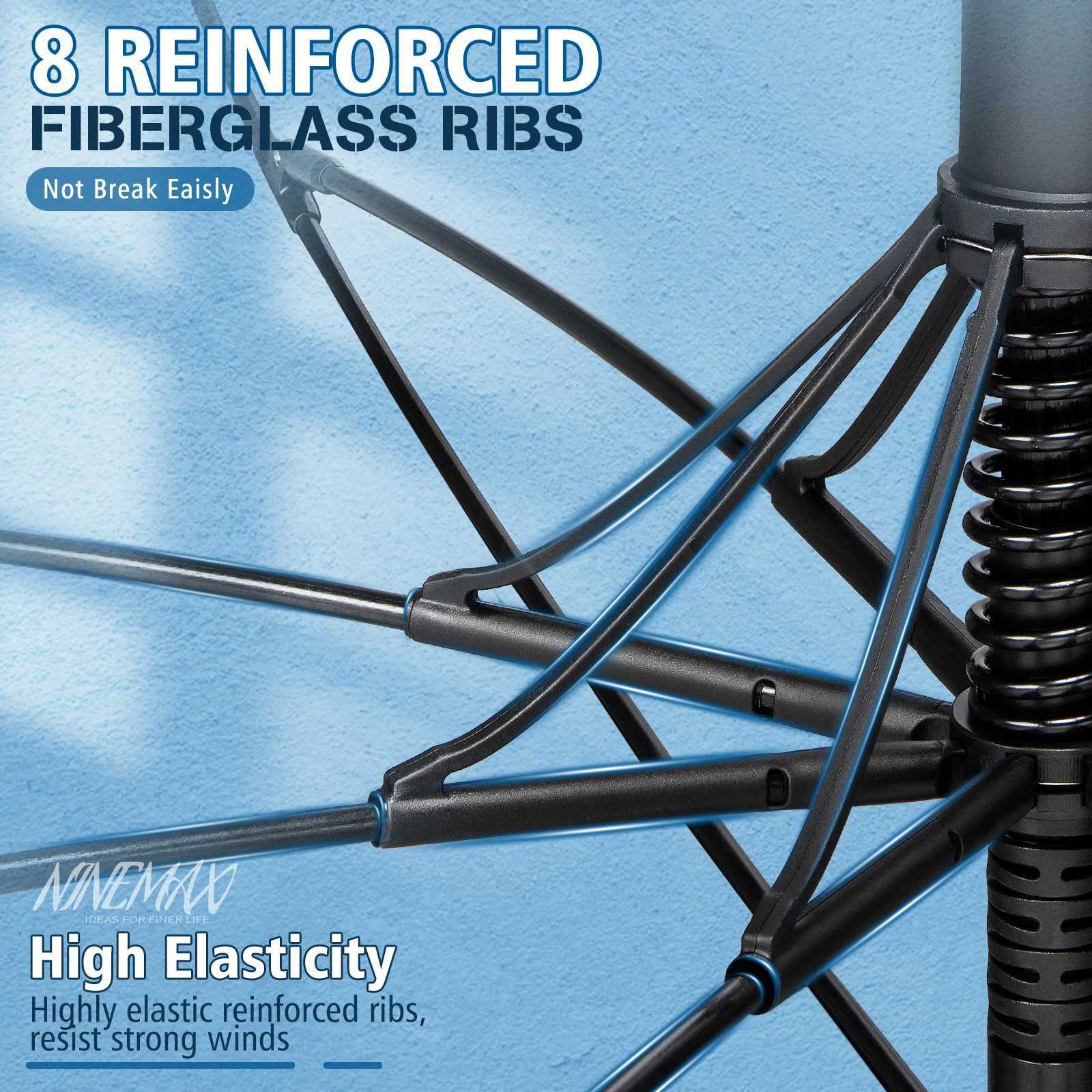 Umbrella Large 62 Inch UV Protection Umbrella Auto Open Vented Double Canopy Extra Large Windproof Stick Umbrellas C251117