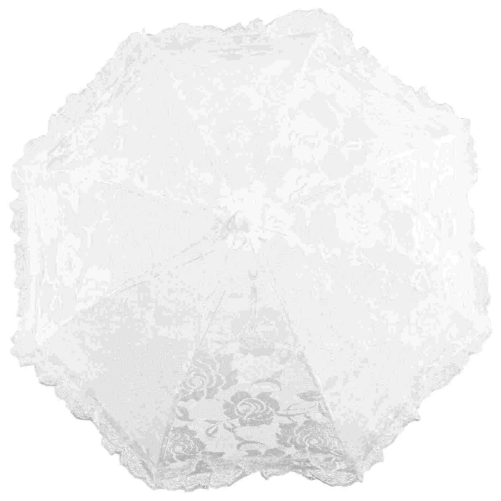 Prop Umbrella Dress for Girls Performance Room Decor Mini Lace Steel Wedding Photography Child Decorative C251117