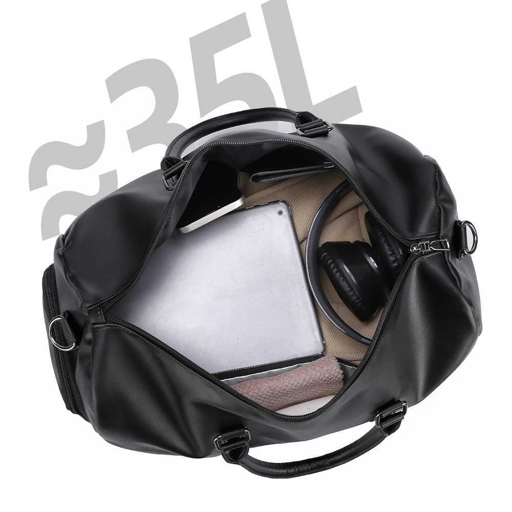 Fashionable Travel Bag Business Large Capacity Luggage Bag Fitness Handbag PU Fabric Waterproof Shoulder BagsW251115