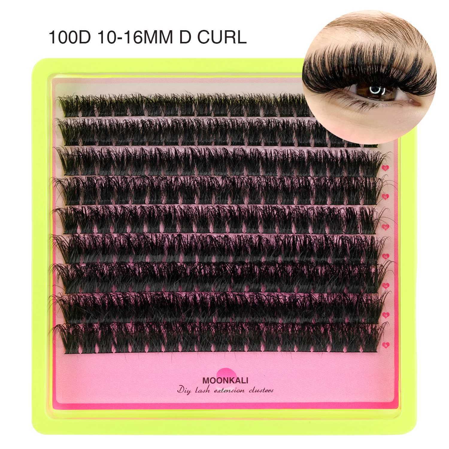 MOONKALI 4 Styles Lash Clusters Kit Volume/Full/Bottom Eyelash Clusters Wispy Volume Segmented Lashes Set Cat Eye StyleT251117