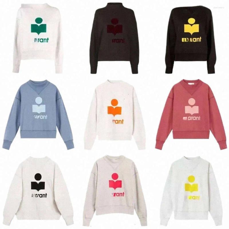 Women's Hoodies Isabel Marats Pullover Shirts Designer Quality Cotton Isabels Sweatshirt High Letter Print Glitter Graphic Round Neck
