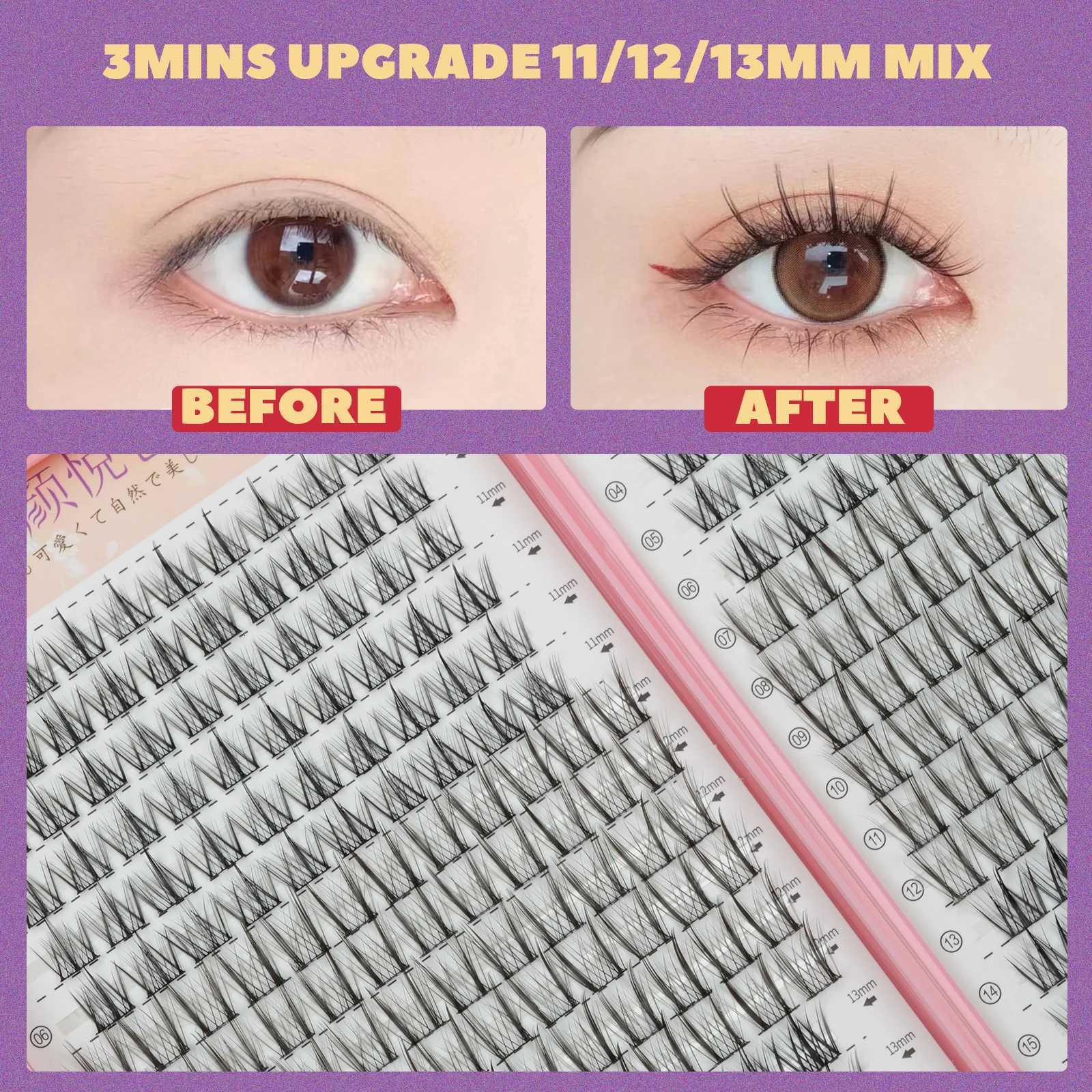 False Eyelashes High-capacity Natural Wispy Cluster Lashes 32 Rows DIY Lash Extension Supplies High Quality Professional MakeupT251117